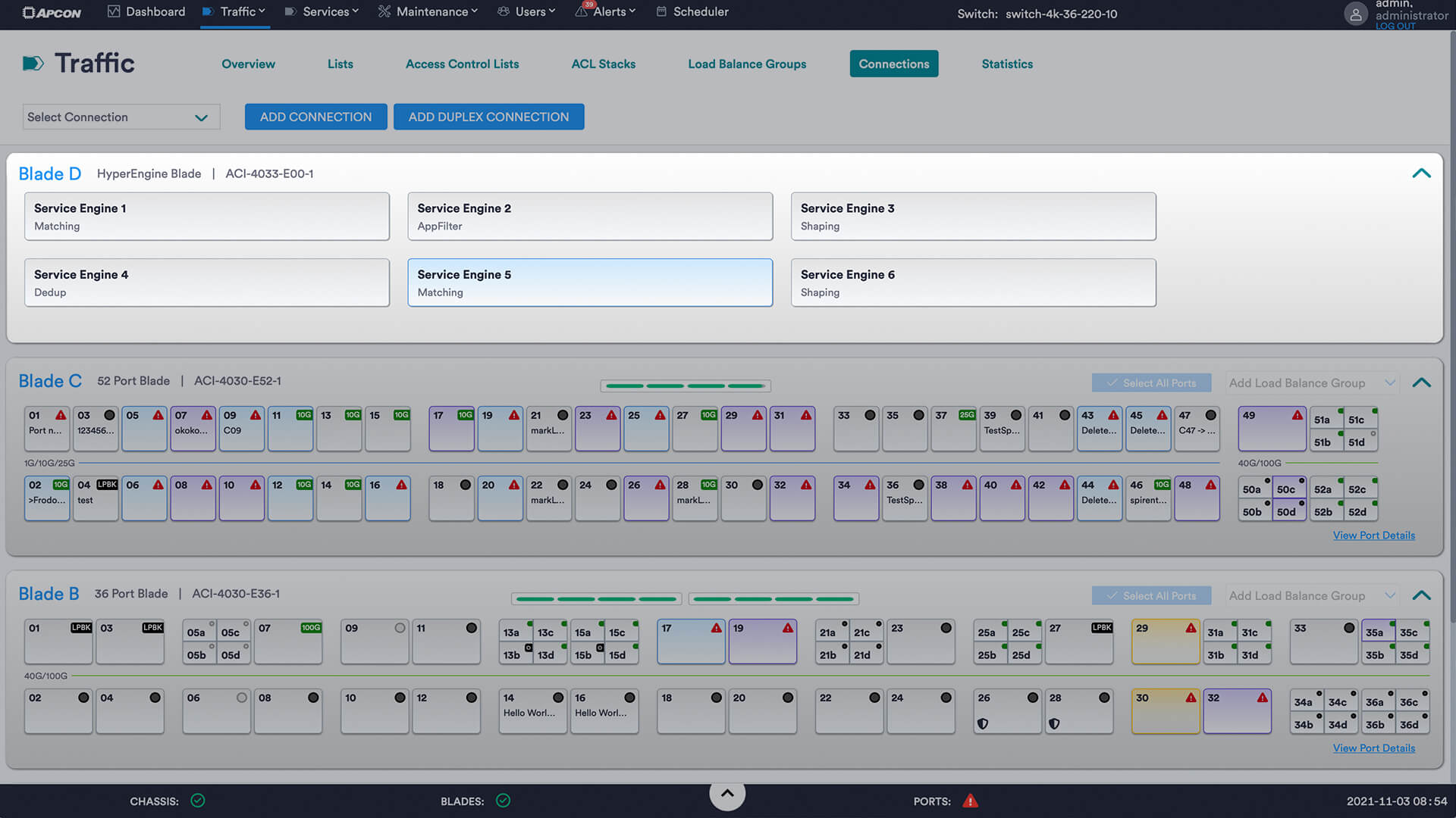 The IntellaView HyperEngine's software interface highlighted in the IntellaView GUI.