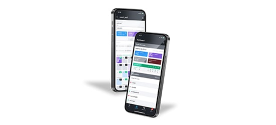 The IntellaView mobile app home screen