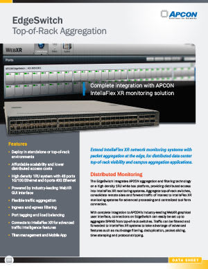 The first page of a .pdf document with the title 'EdgeSwitch Top-of-Rack Aggregation.'