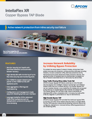 The first page of a .pdf document with the title 'Copper Bypass TAP Blade.'