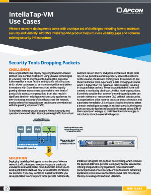 The first page of a .pdf document with the title 'IntellaTap-VM Use Cases.'