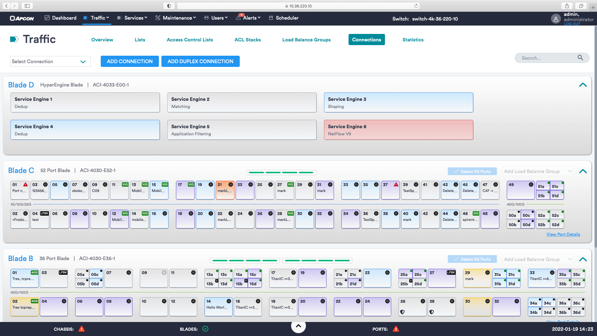 The IntellaView Mobile UI displaying the dashboard page.