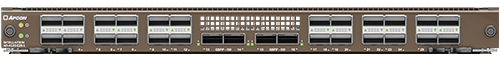 The front of the IntellaView 28-port multi-function blade.