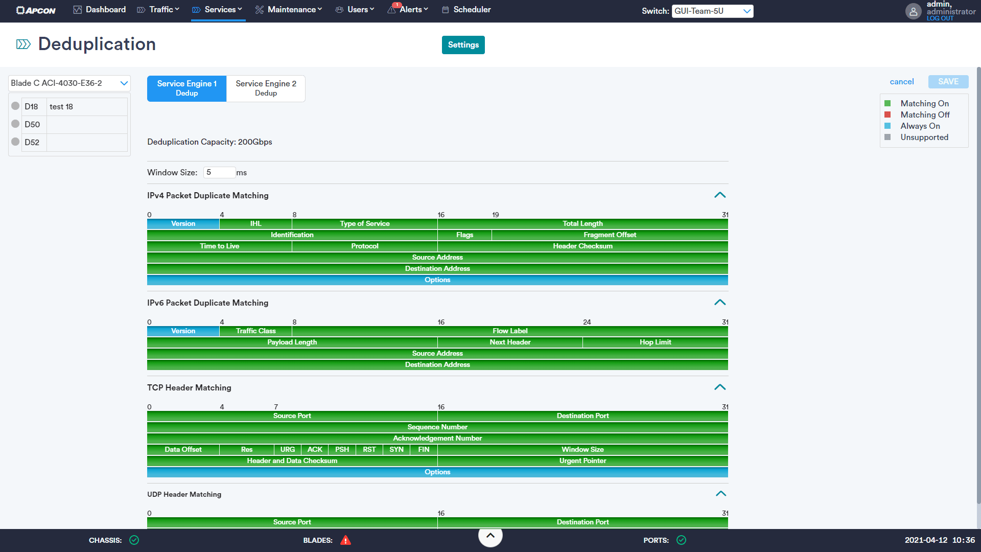 The IntellaView User Interface displaying its Deduplication features.