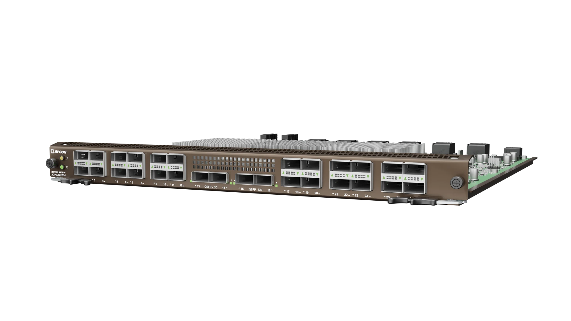 The IntellaView 28 Port Multi-Function blade at an oblique right angle.