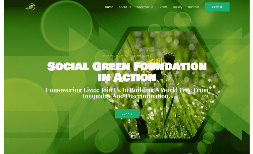 SocialGreen Foundation Website