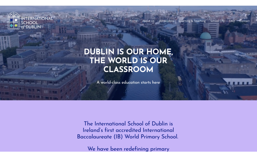 International School of Dublin Website