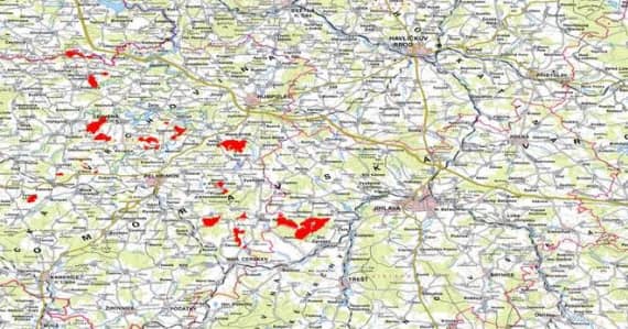 Vysocina-mapa