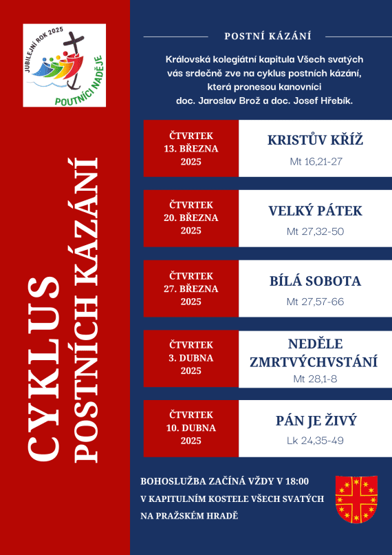 Cyklus postních kázání - 2025