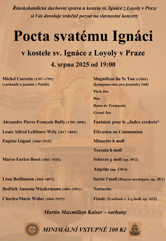 Pocta sv. ignáci 2025