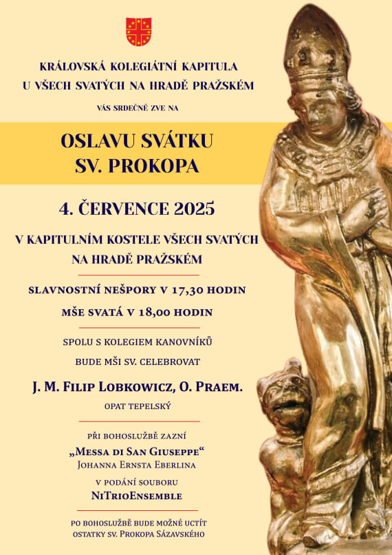 Svatoprokopské oslavy 2025 zmenšen