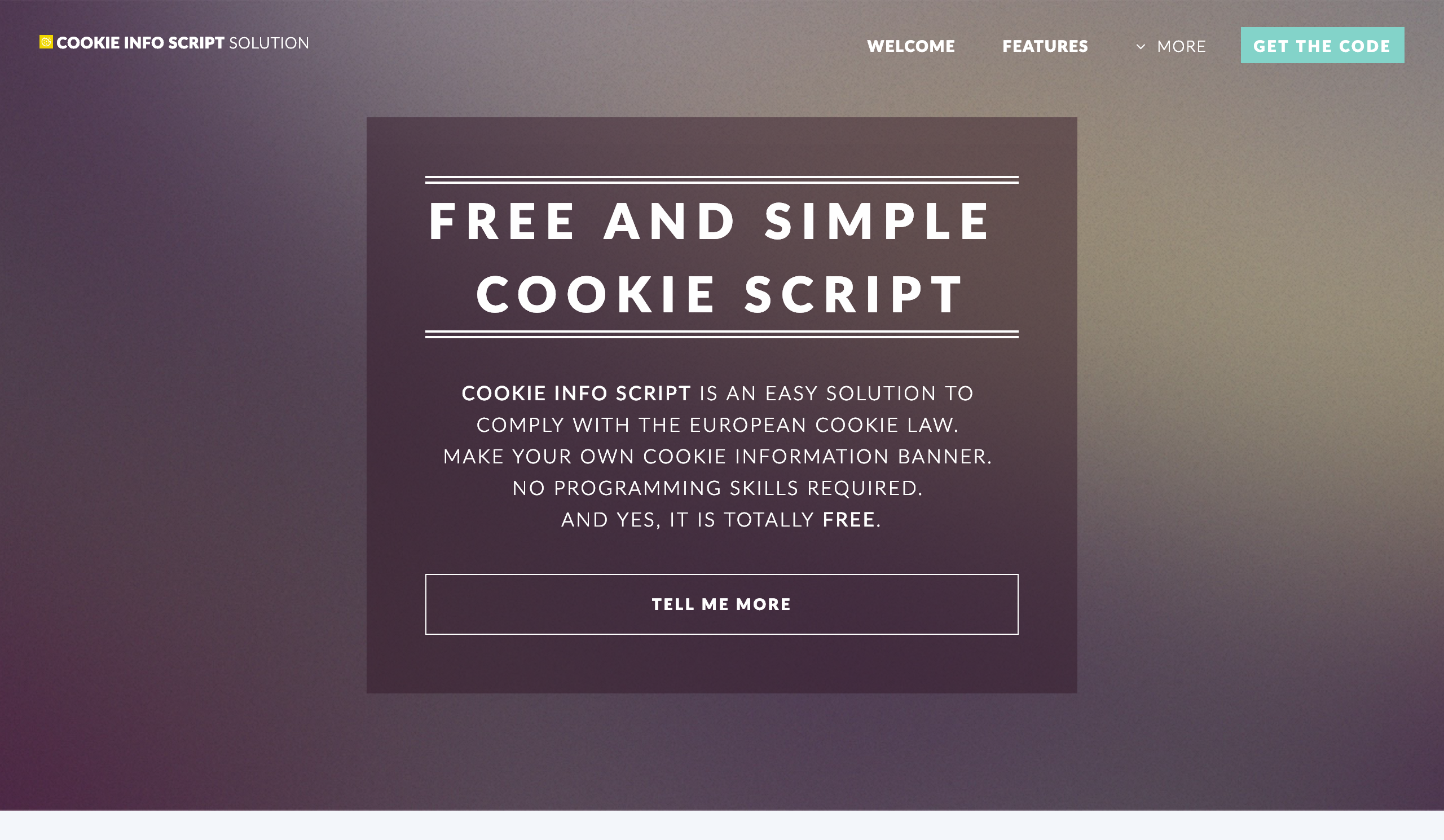 Cookie Info Script