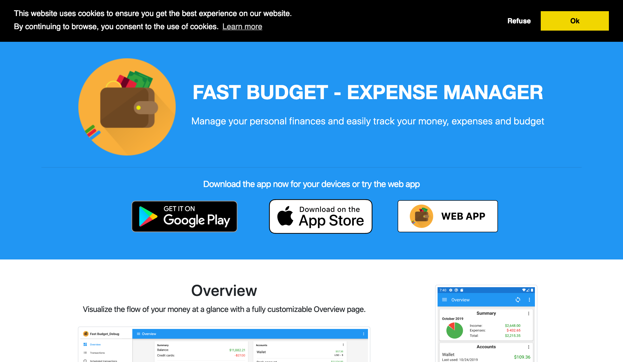 Fast Budget - Web App