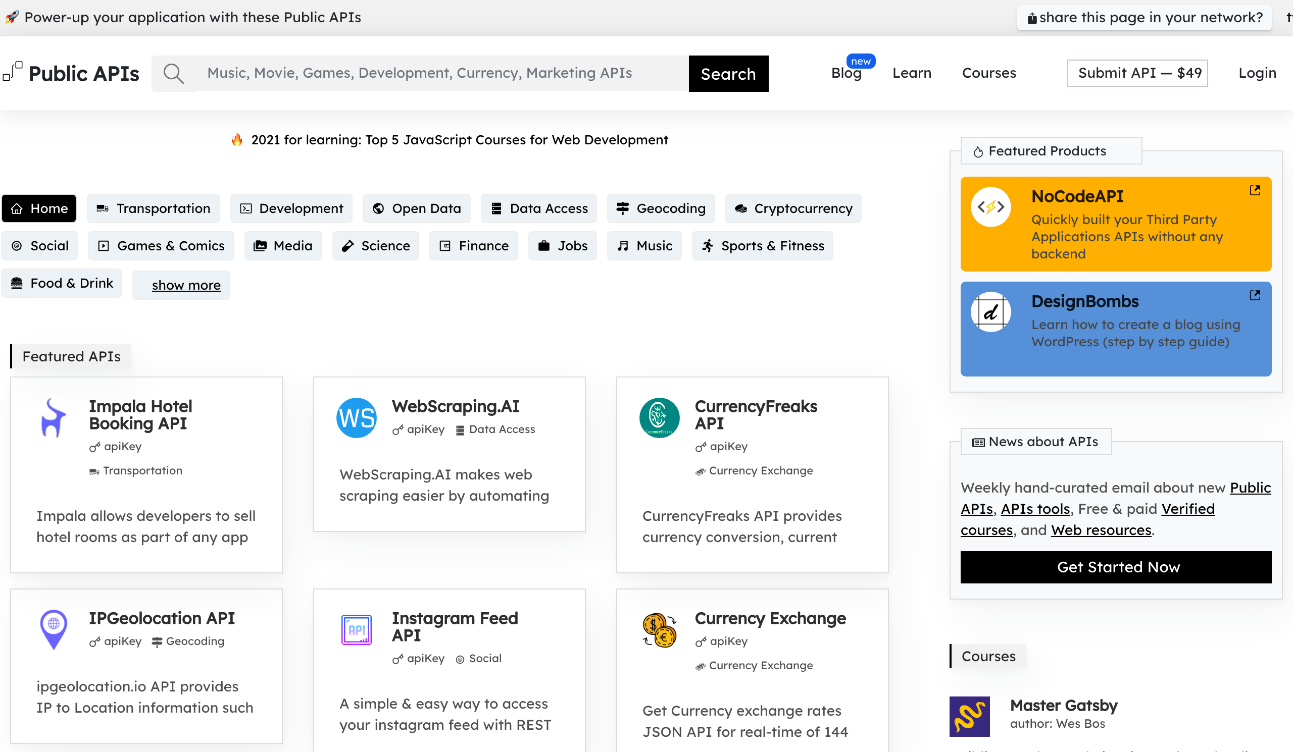 Public APIs | API Stack