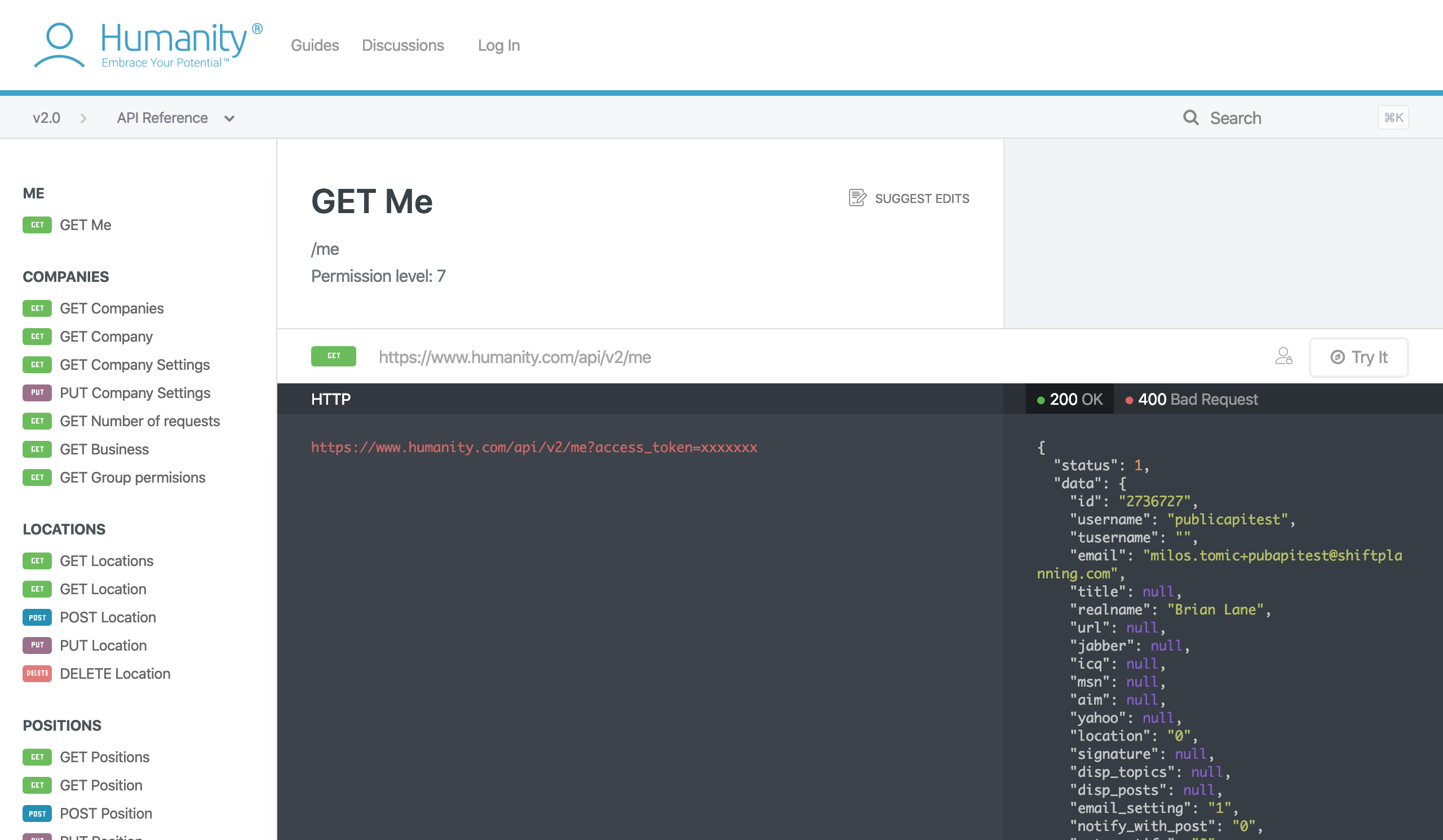 Humanity API - Developer docs, APIs, SDKs, and auth. | API Tracker
