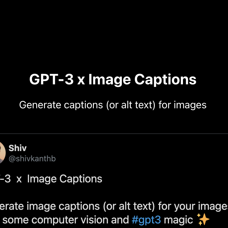 GPT-3 x Image Captions | Discover AI use cases