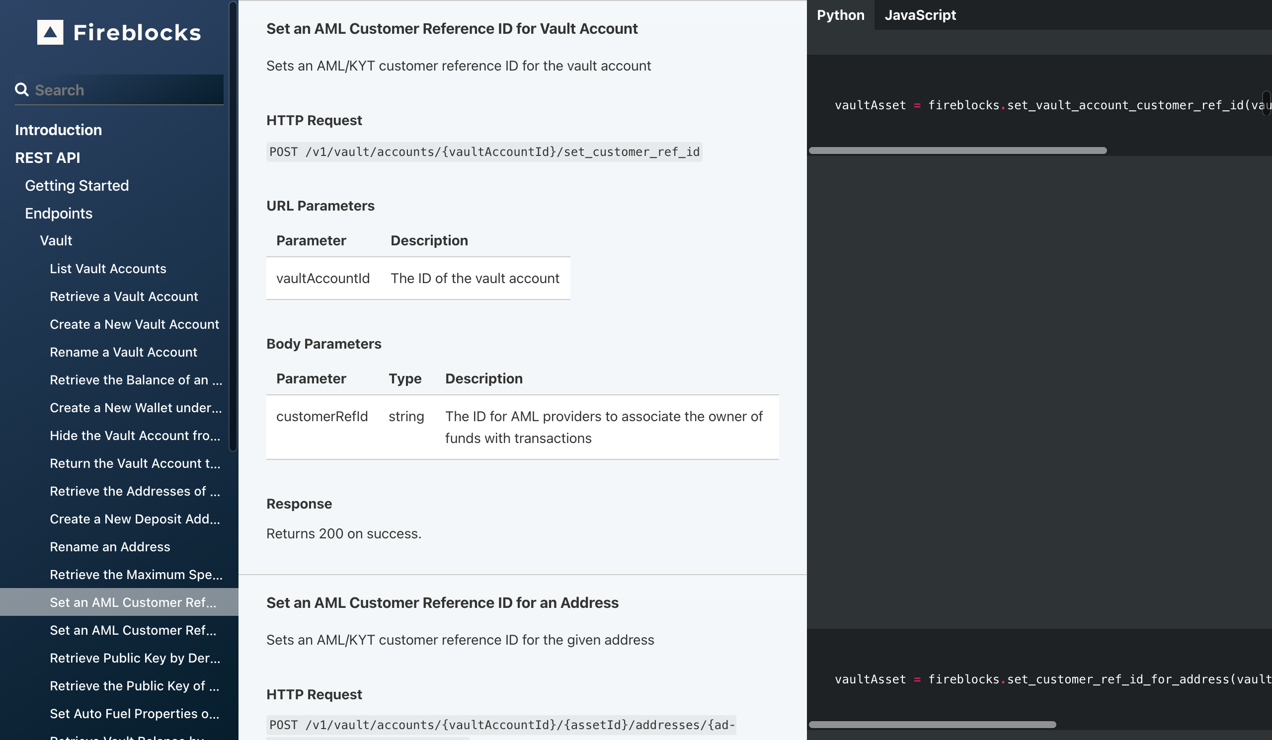 Fireblocks API - Developer docs, APIs, SDKs, and auth. | API Tracker