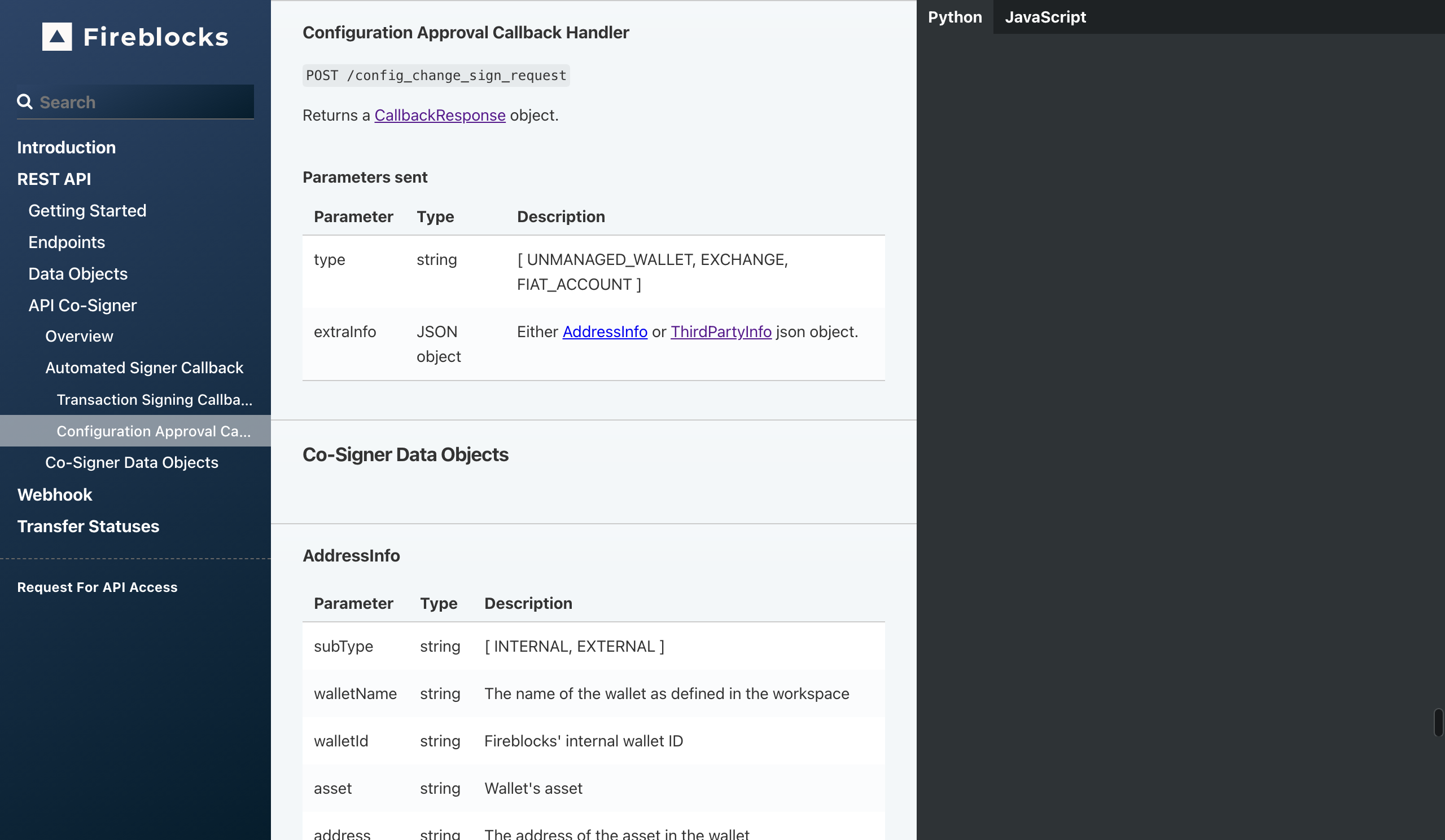 Fireblocks API - Developer docs, APIs, SDKs, and auth. | API Tracker