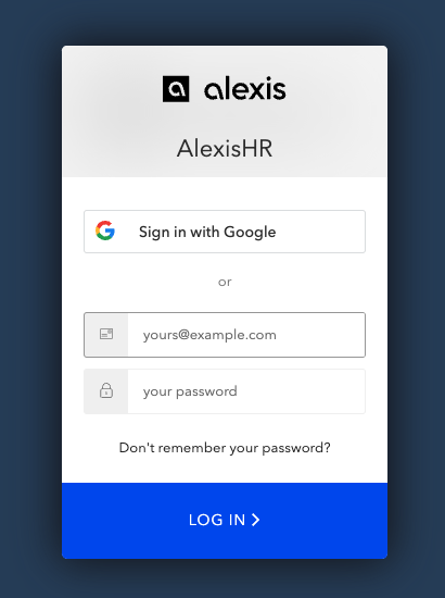  AlexisHR - login