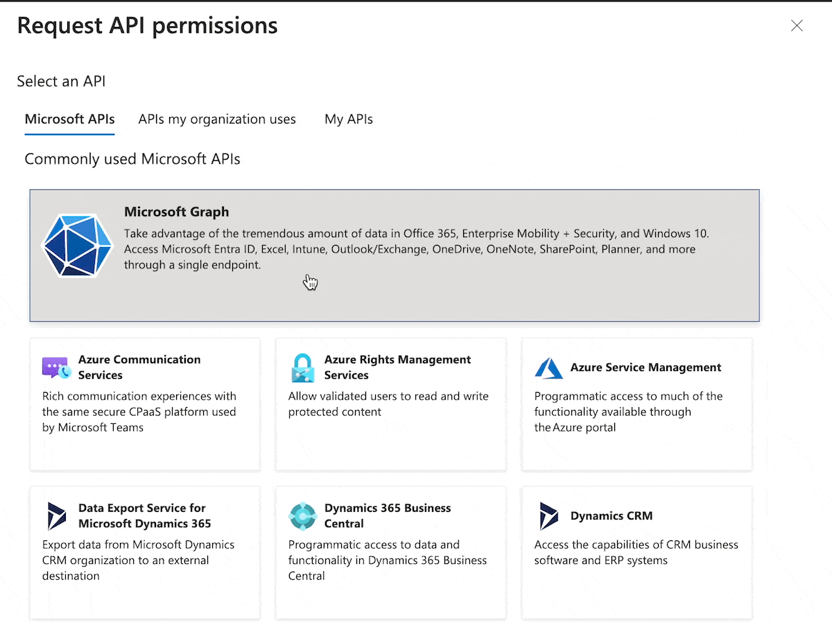 Azure Delegated Permissions