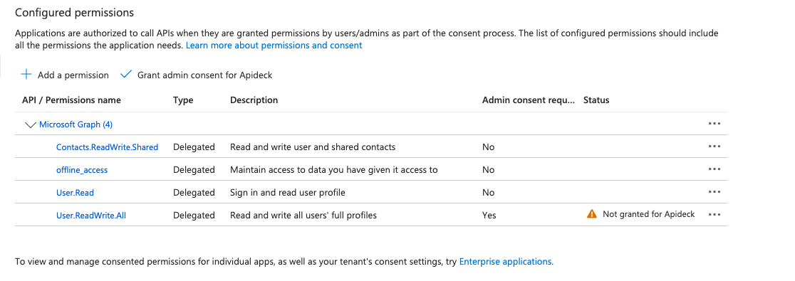 Entra Admin consent