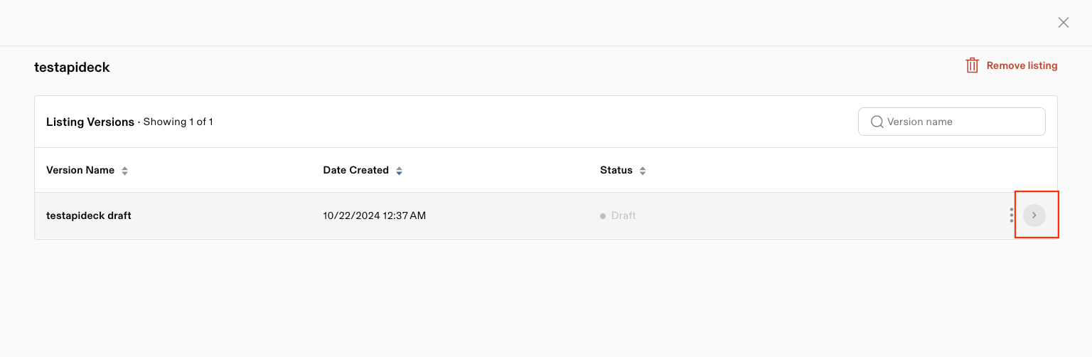 Rippling - Click on the arrow icon