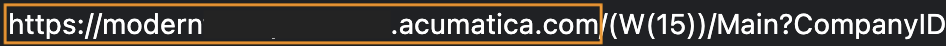 Acumatica Base URL