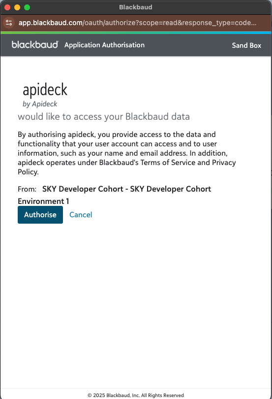 Blackbaud Authorization
