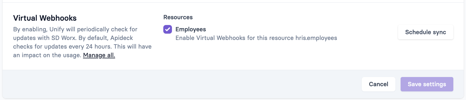 Apideck - Webhooks configuration