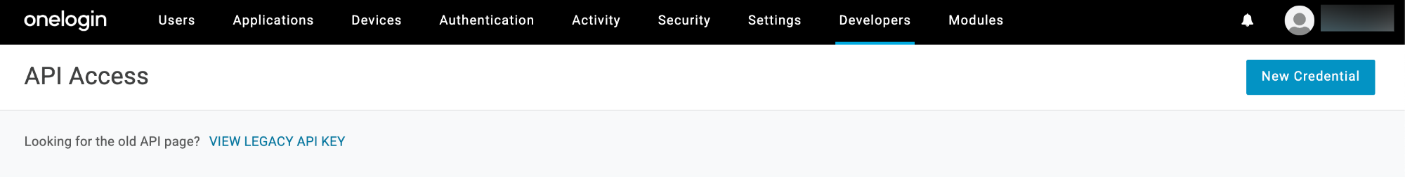 OneLogin Generate Credentials