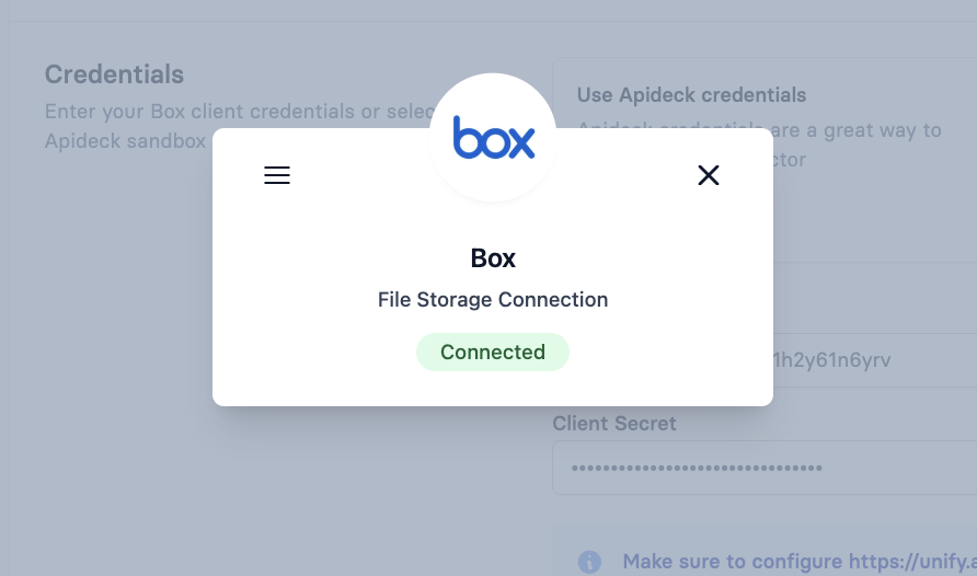 Box Connection Status