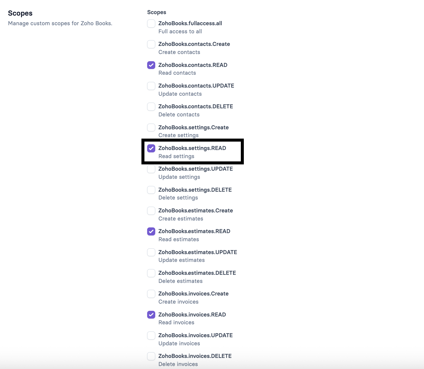 Apideck - Configure Scopes