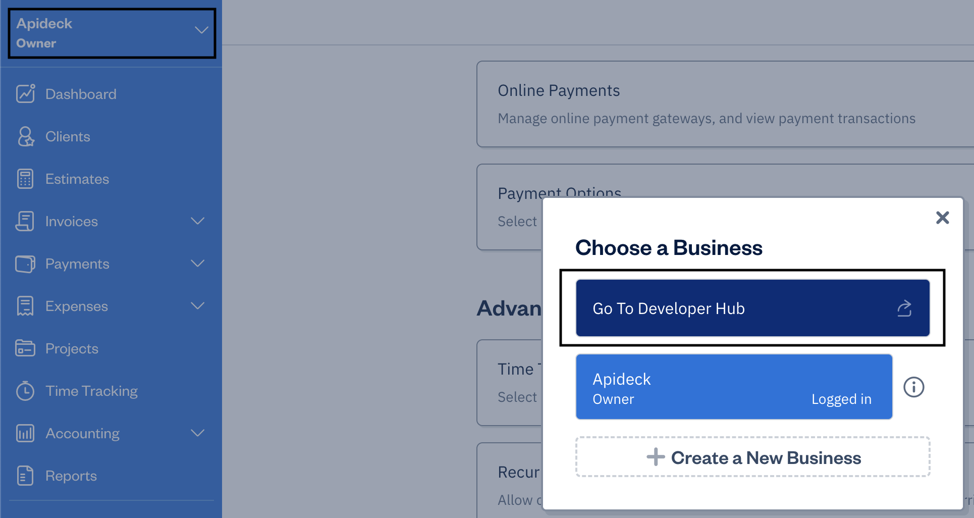 FreshBooks - Developer Portal