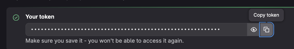 GitLab Token Display