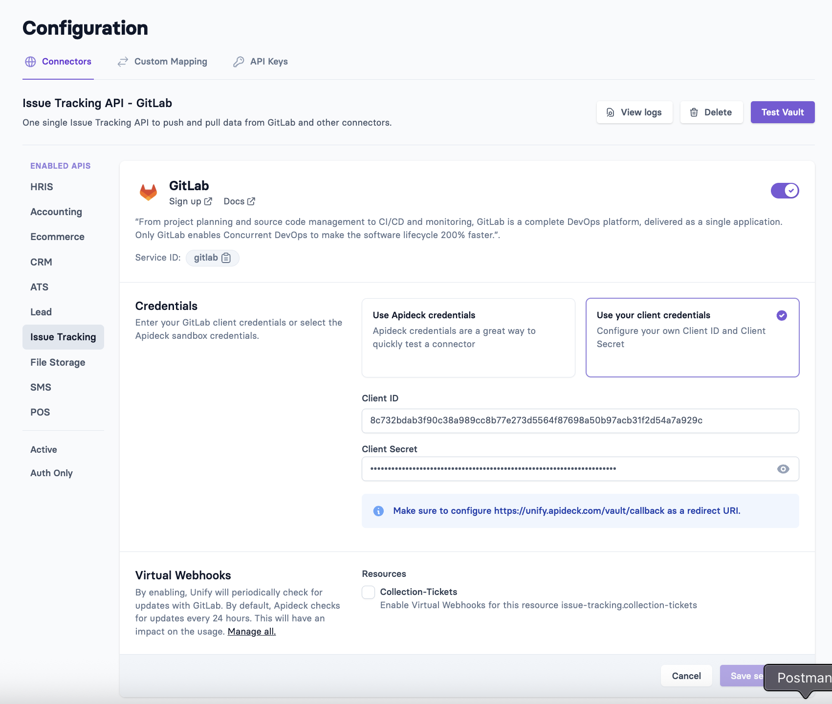 Apideck GitLab Configuration