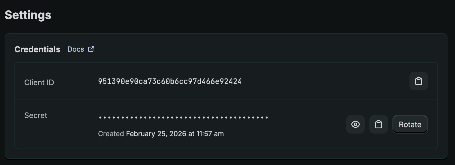 Shopify - Client Credentials