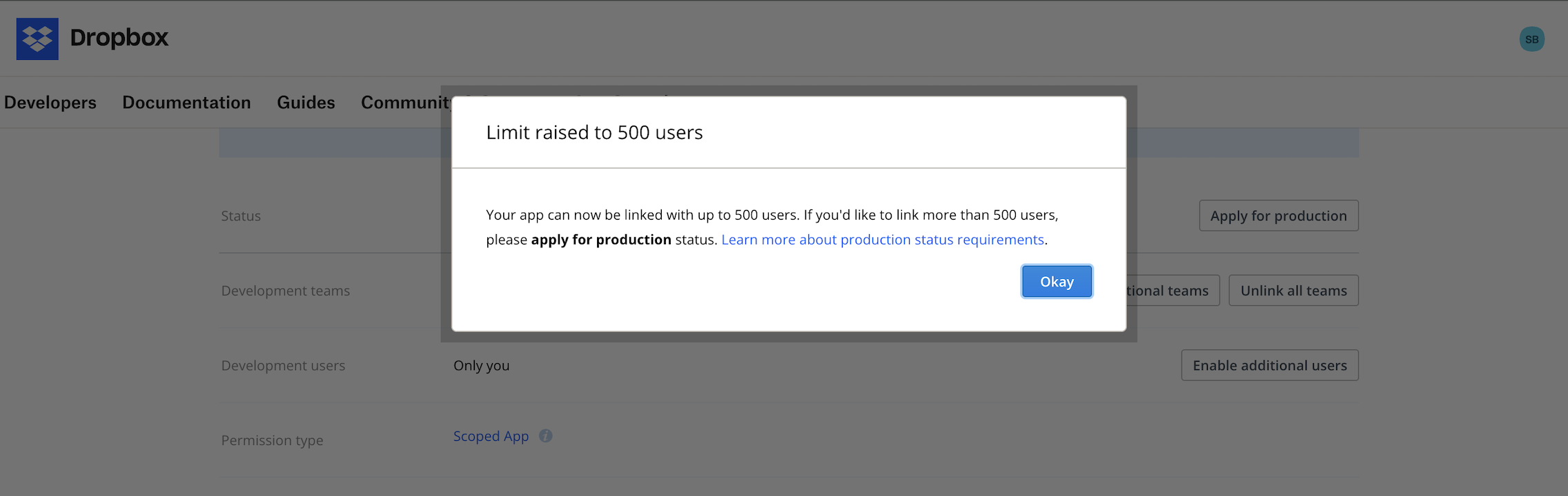 Dropbox enable additional users