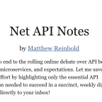 Net API Notes