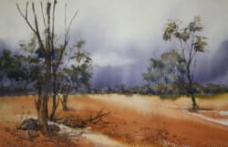 Thunderstorm - Goldfields 38 x 56 cms