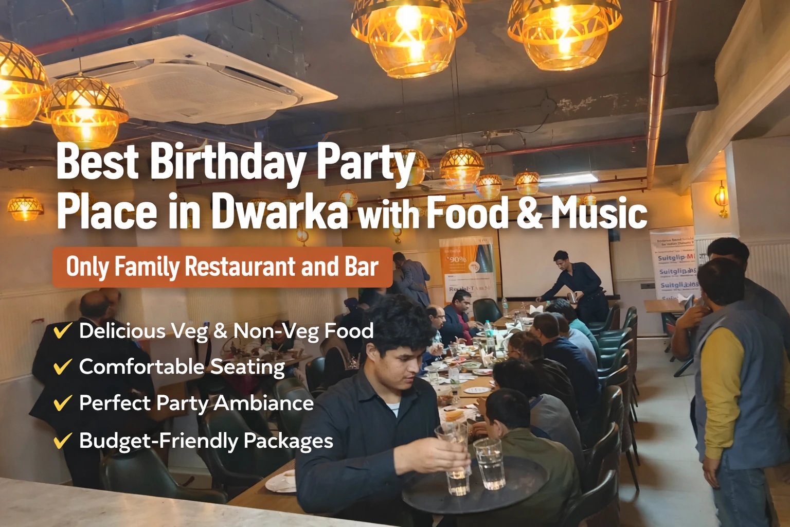 Best Birthday Party Place in Dwarka with Food & Music – Only Family Restaurant and Bar