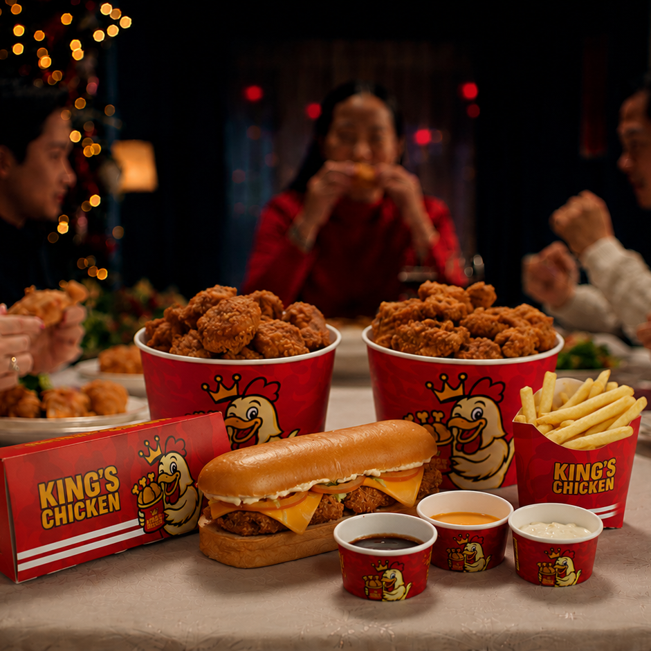 Combo King's Chicken com acompanhamentos