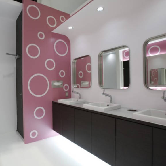 6 11時 パウダールーム シンプル 女性用共同 15分 Tol