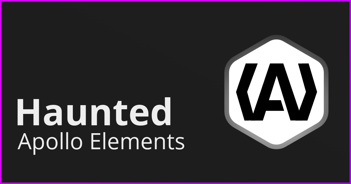 Web Component Libraries: Haunted: Apollo Elements