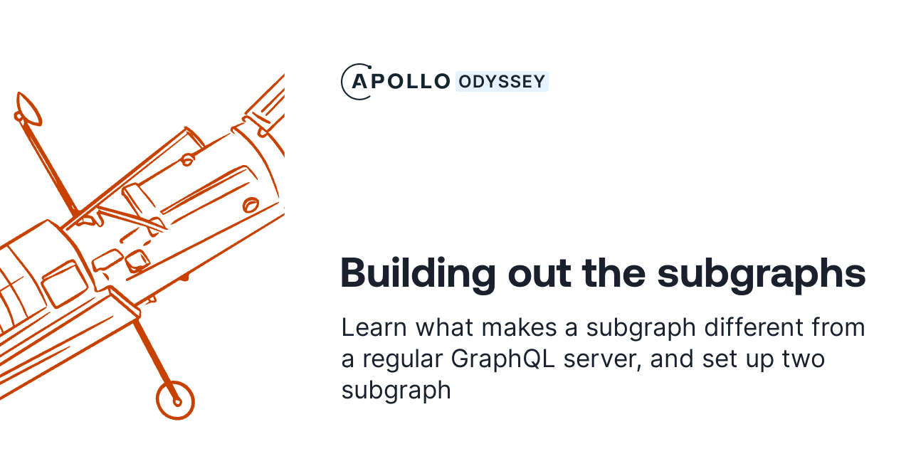 Building out the subgraphs - GraphQL Tutorials