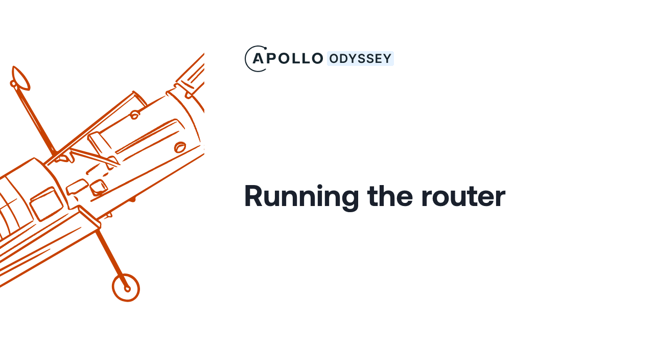 Running the router - GraphQL Tutorials