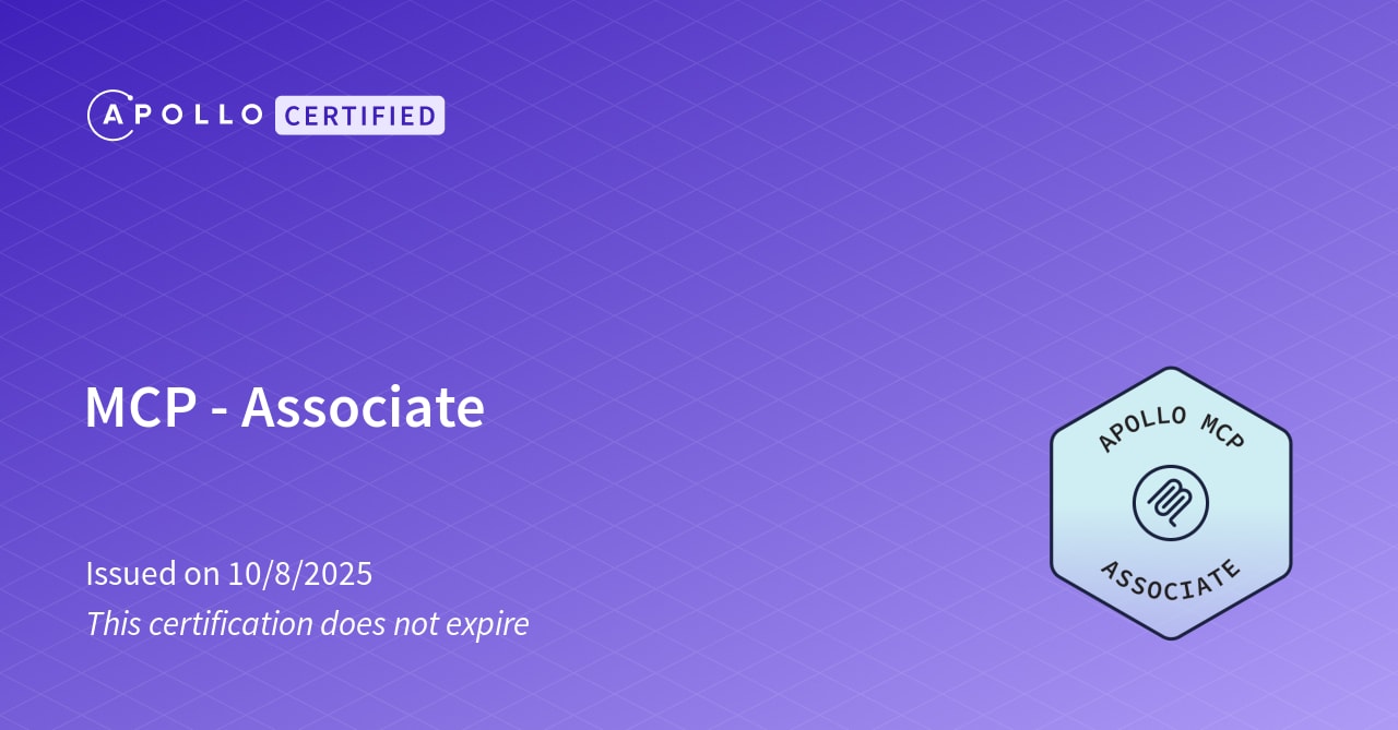 Developer certification - GraphQL Tutorials
