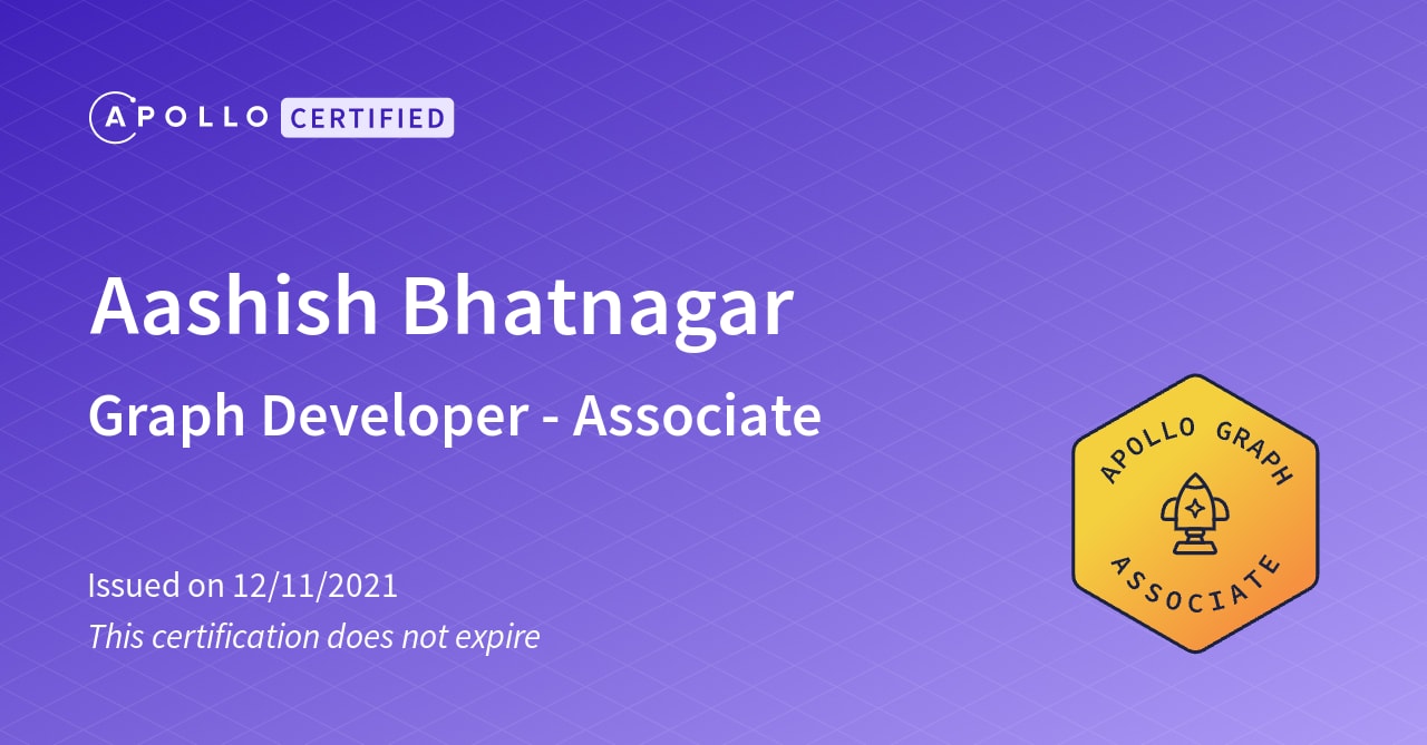 Developer certification - GraphQL Tutorials