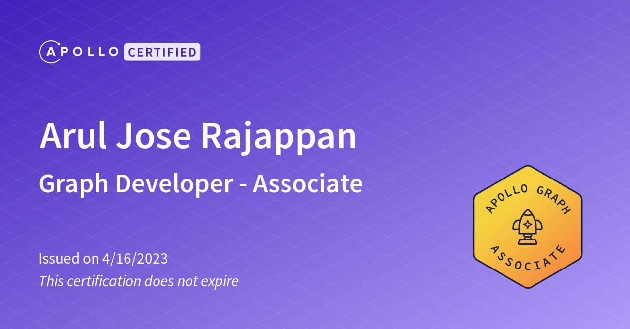 Developer certification - GraphQL Tutorials