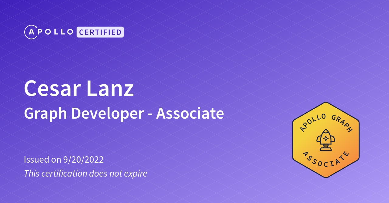Developer certification - GraphQL Tutorials