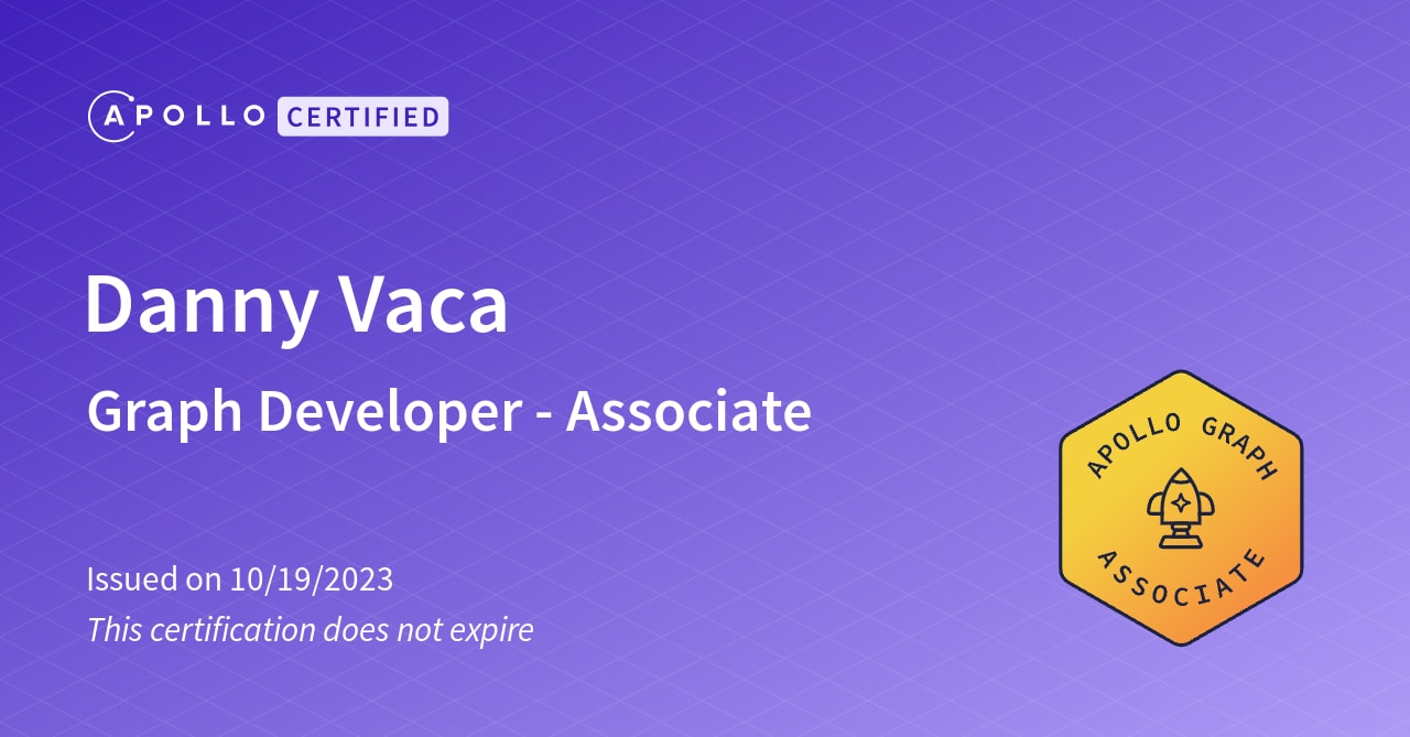 Developer certification - GraphQL Tutorials